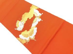 リサイクル　蝶模様織出し名古屋帯